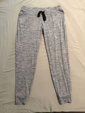Born Primitive Gray Marled Jogger Track Pants with Black Drawstring